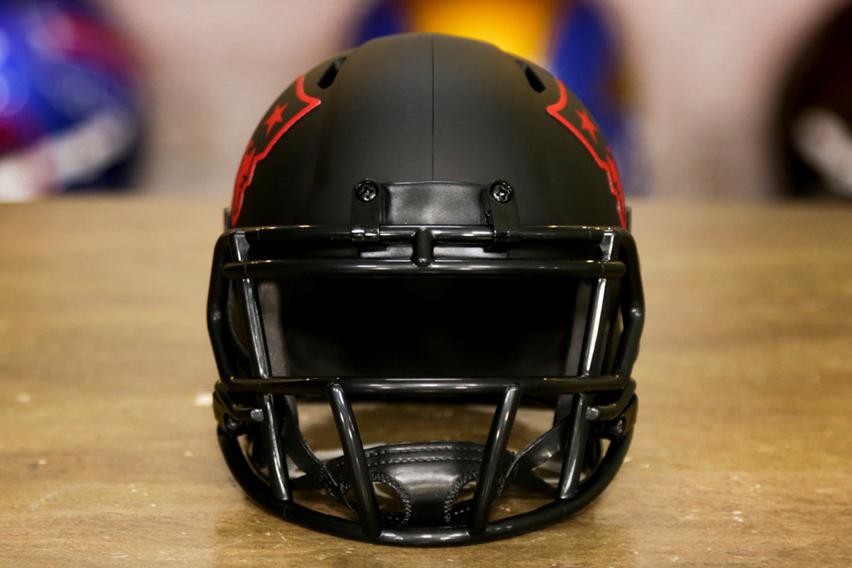 Eclipse Mini Helmet Patriots Replica Speed Black Red Elvis