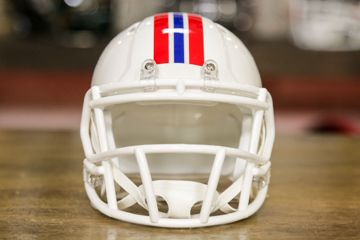 New England Patriots Riddell VSR4 Mini Throwback Helmet 1982-89