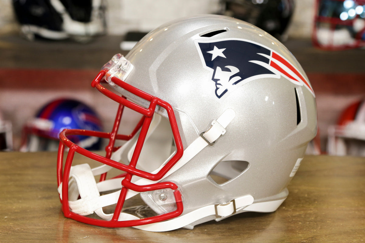 New England Patriots Helmet Riddell Replica Mini Speed Style 1990-1992 T/B  - Caseys Distributing