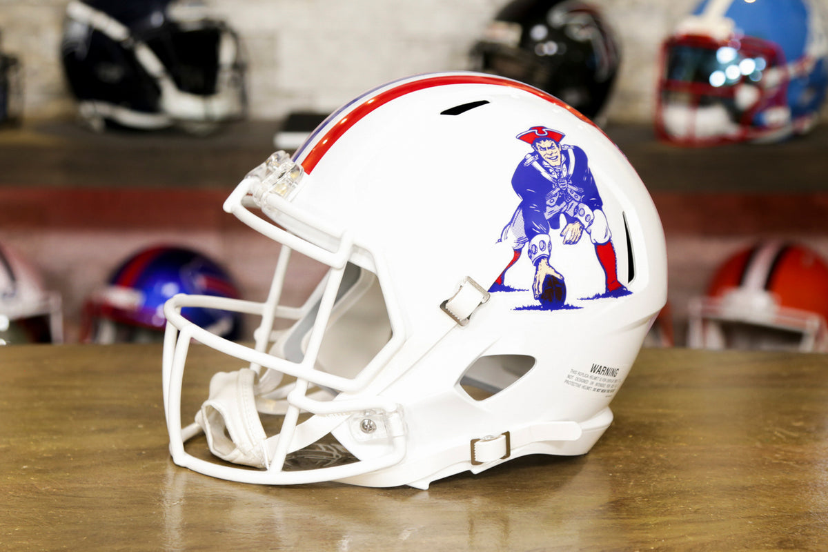 New England Patriots (1982-89) Riddell Speed Throwback Mini Helmet