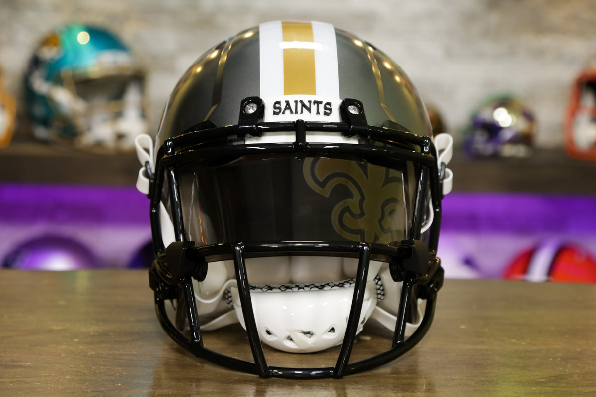 New Orleans Saints Riddell Speed Authentic Helmet - GG Edition – Green  Gridiron, Inc.