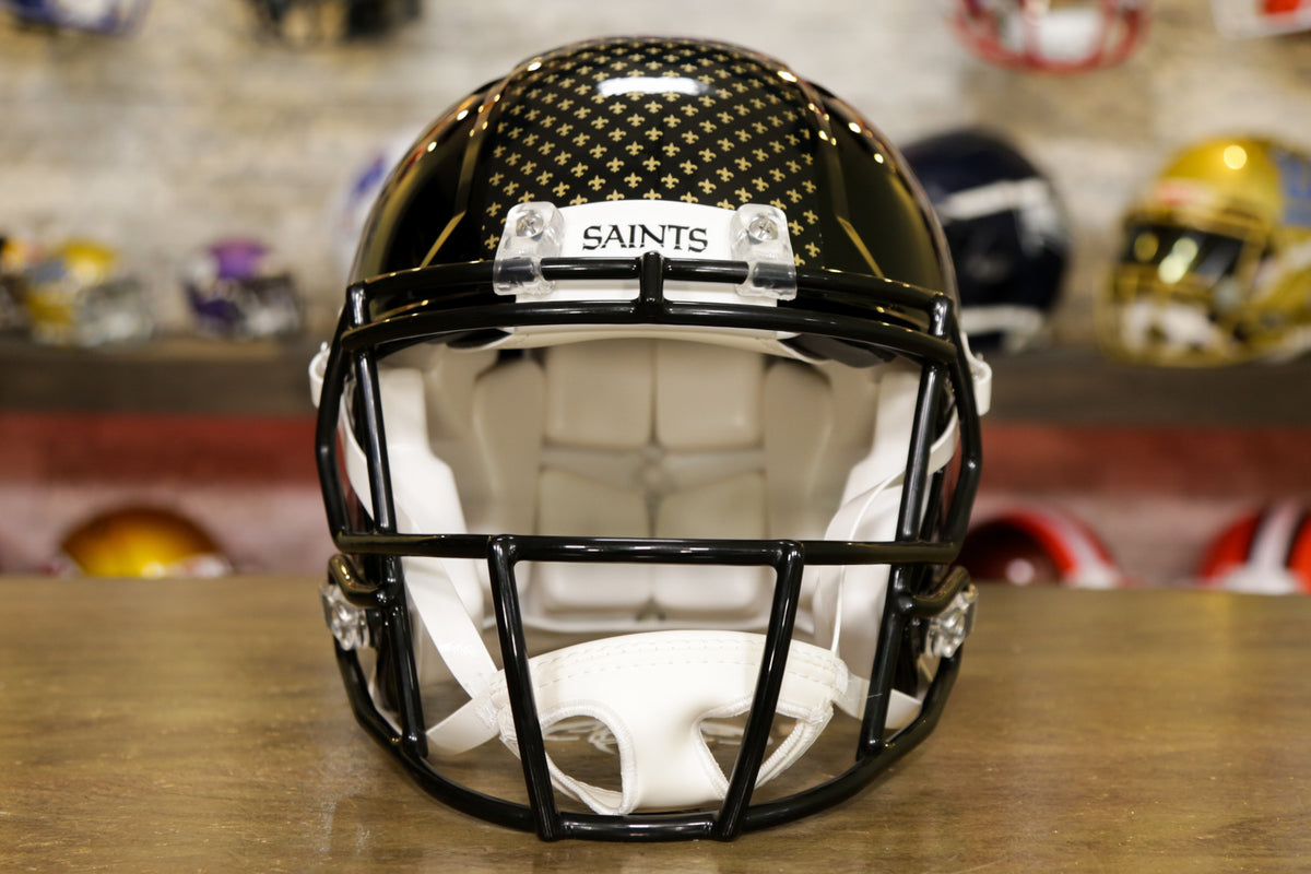 New Orleans Saints Riddell Speed Authentic Helmet - GG Edition – Green  Gridiron, Inc.