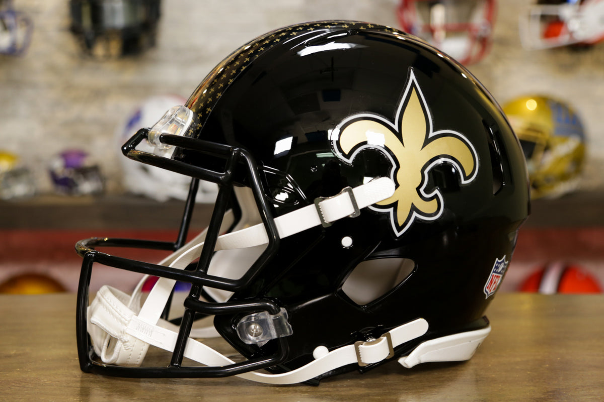 2.25 New Orleans Saints Riddell Speed NFL Football Helmet 