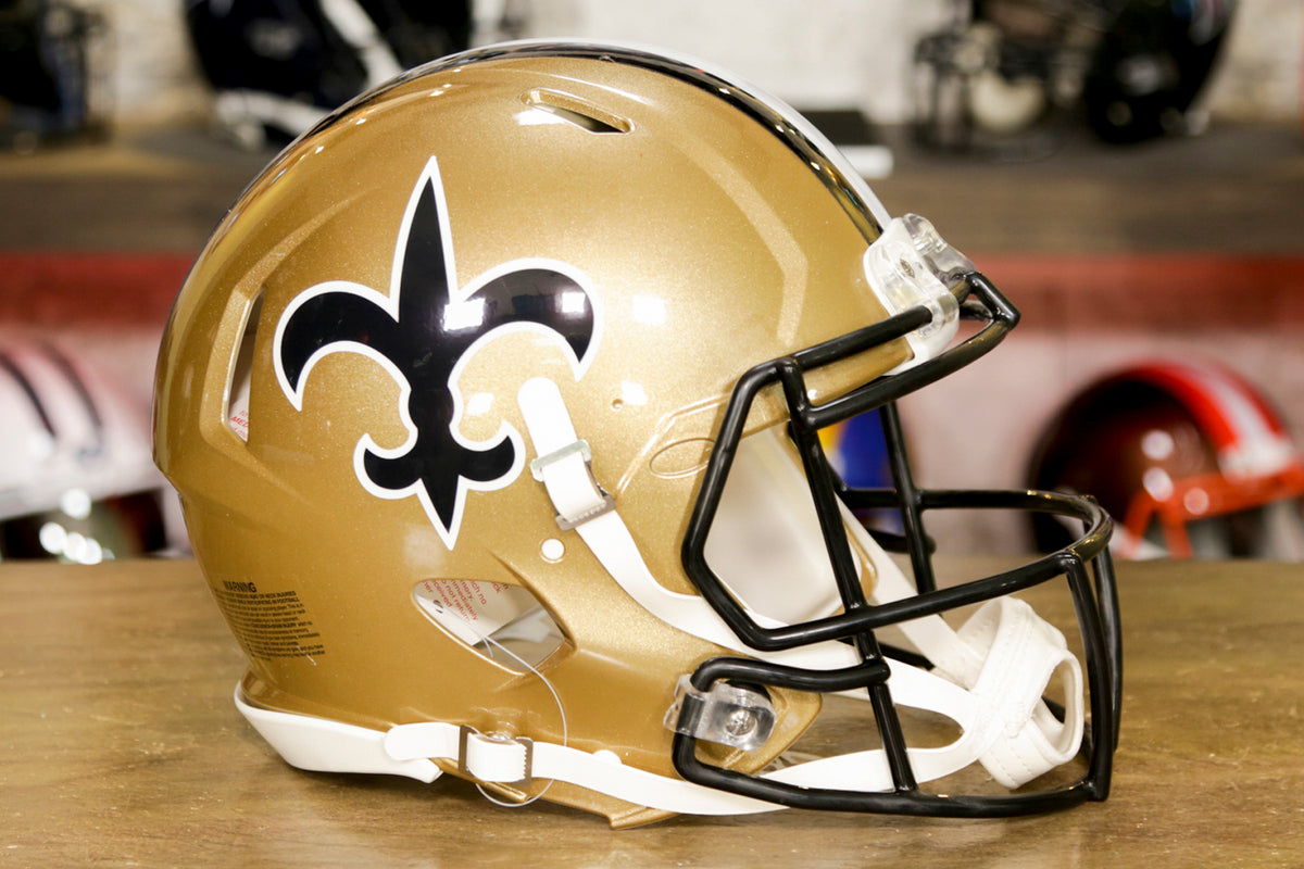 Riddell New Orleans Saints Revolution Speed Full-Size Authentic Football  Helmet