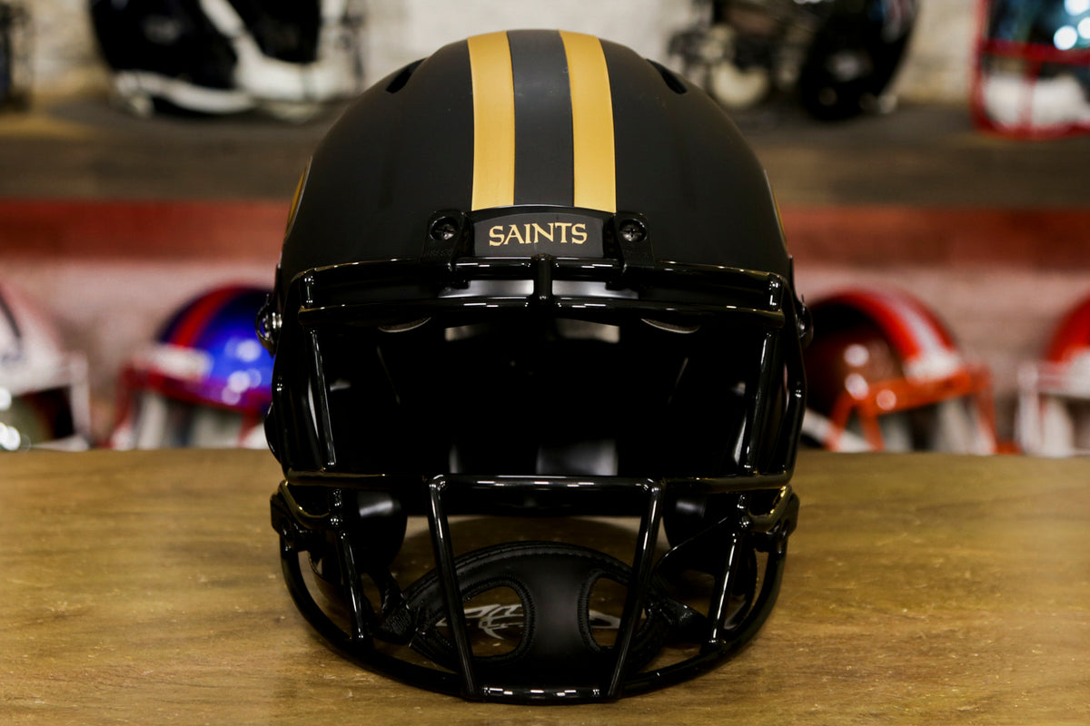 New Orleans Saints Riddell Speed Authentic Helmet - Eclipse – Green  Gridiron, Inc.