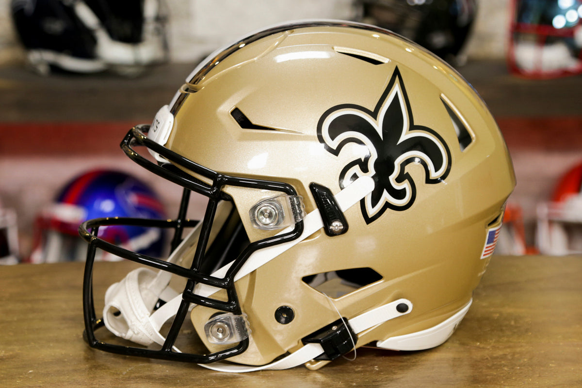 Riddell 9585500062 New Orleans SpeedFlex Style On-Field Alternate Saints  Authentic Helmet - Full Size