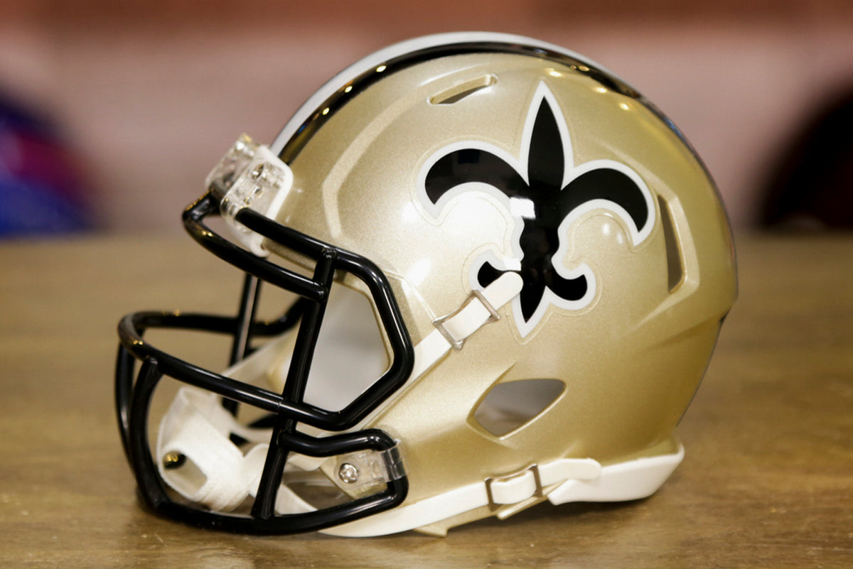 1969 New Orleans Saints Pre Season Riddell Custom Mini Helmet