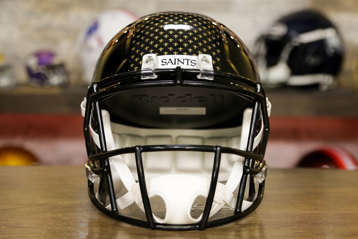 Riddell New Orleans Saints NFL Speed Full Size Replica Football Helmet Gold  - RIDDRSPNOR for sale online