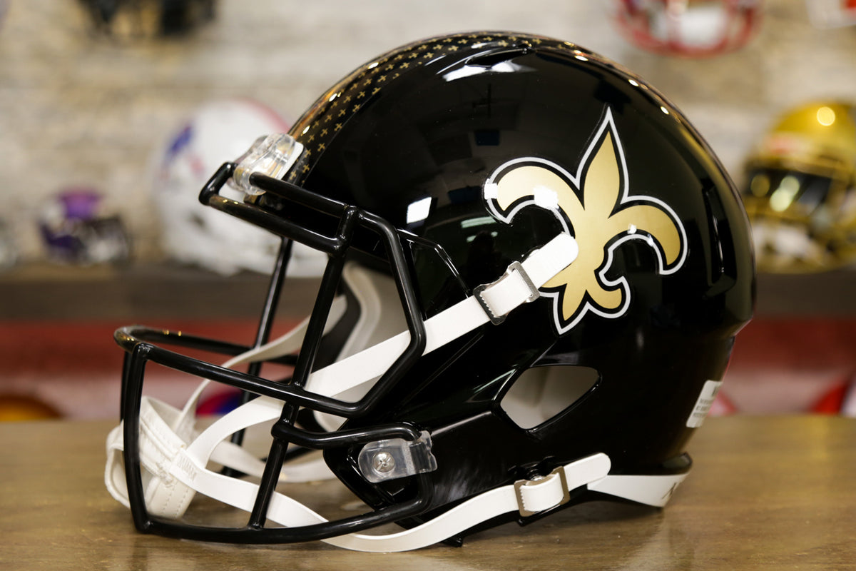 Riddell NFL New Orleans Saints Flash Alternate Mini Speed Helmet – Victory  Sports UK