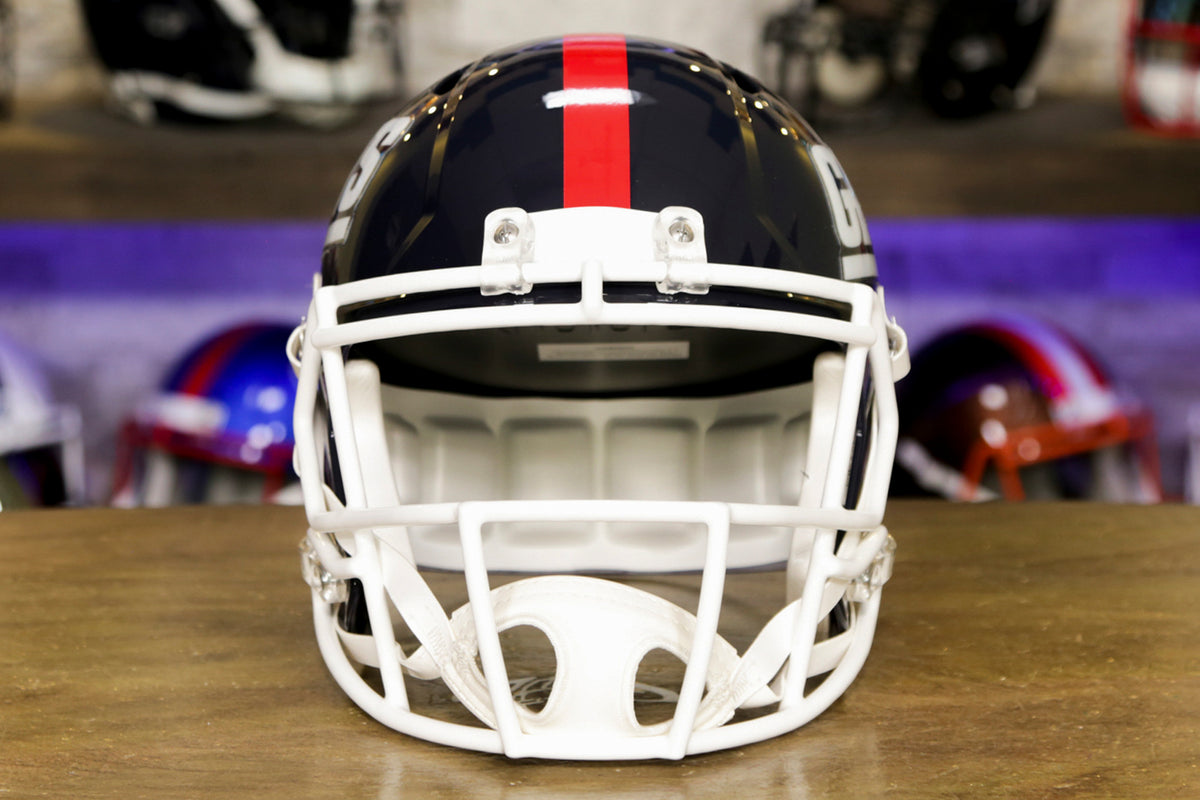 Giants 1981 to 1999 Throwback Revolution Speed Mini Football Helmet