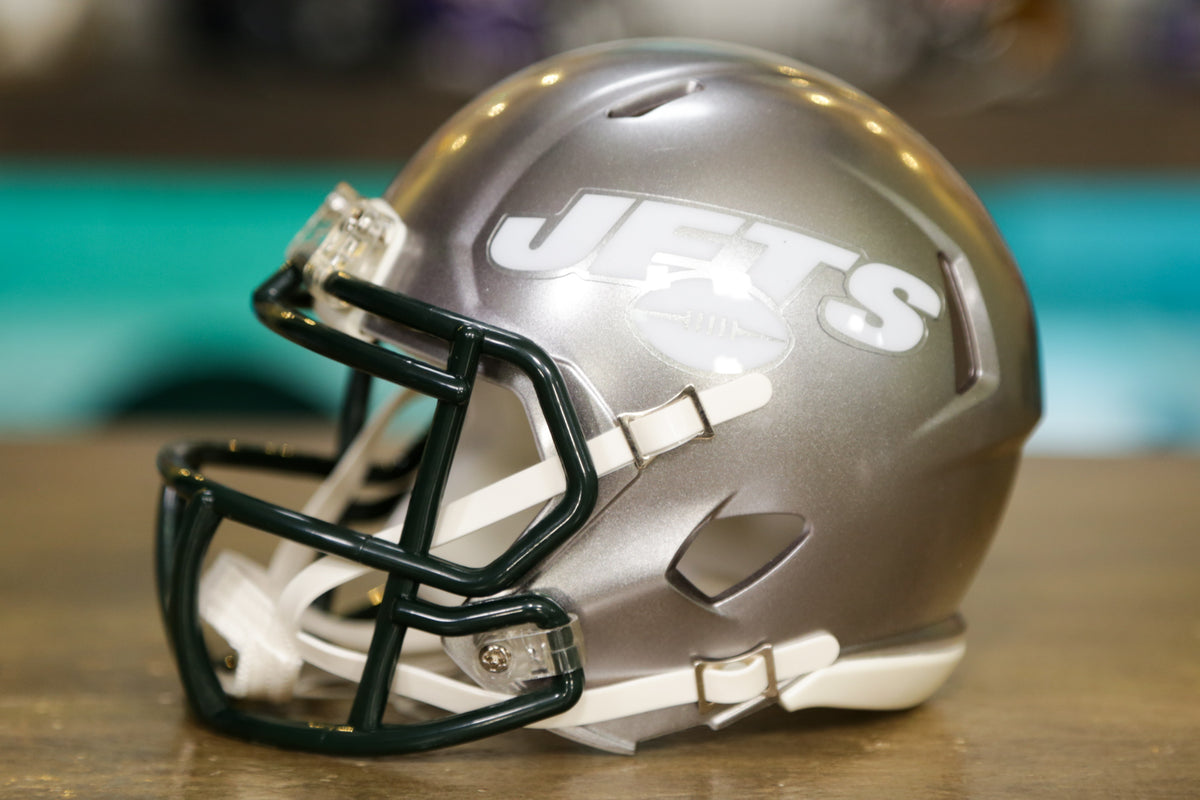 New York Jets 2018 Color Rush Chrome Green Mask Riddell Mini Speed