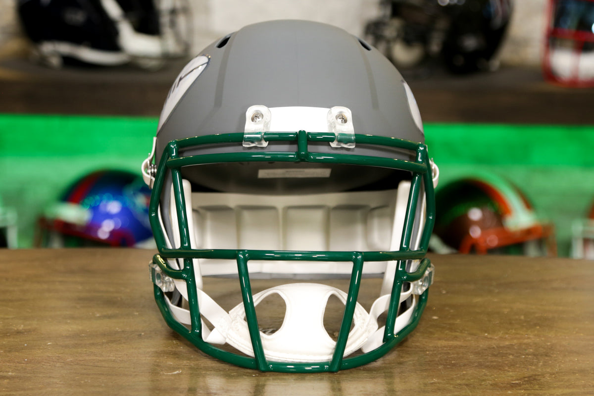 New York Jets Riddell Speed Replica Helmet - Alternate – Green Gridiron,  Inc.