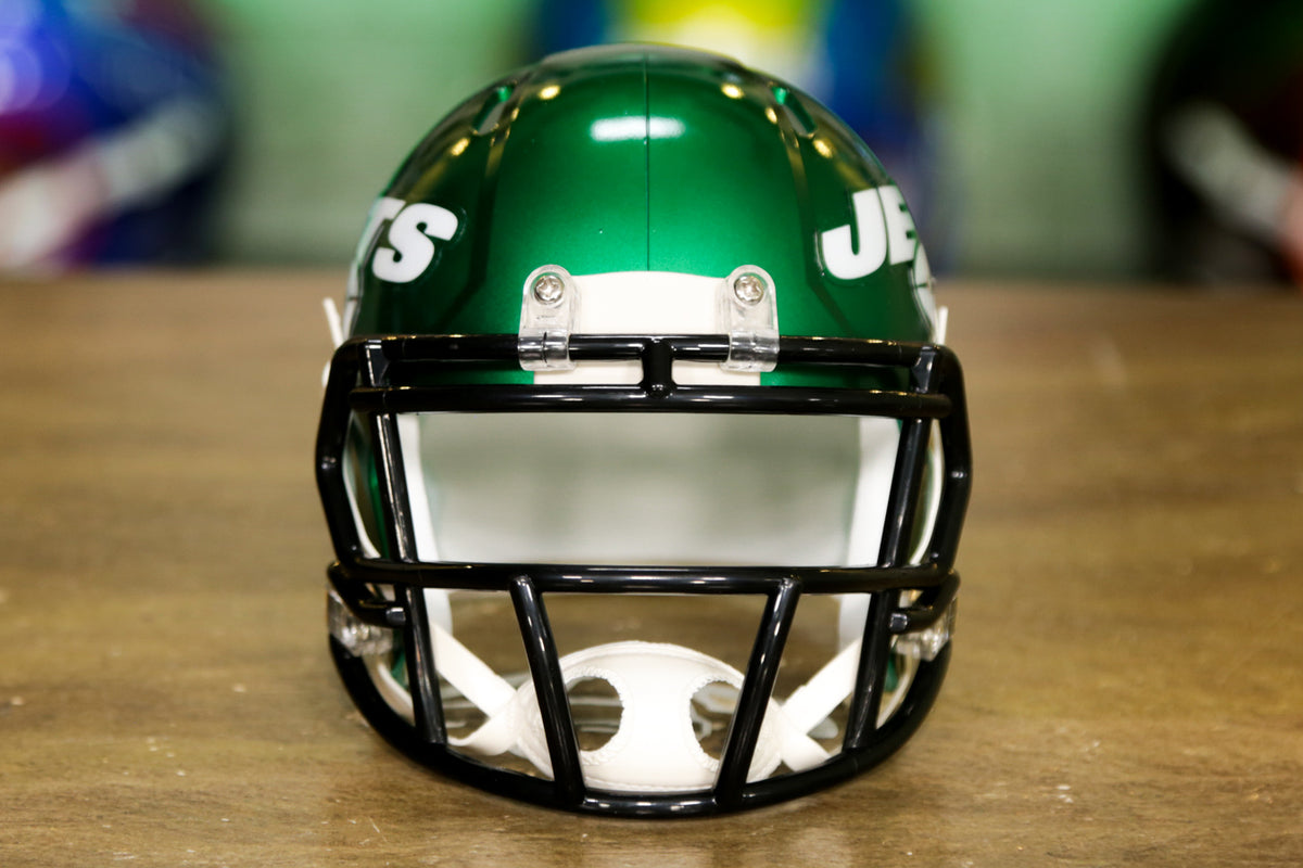 New York Jets 2018 Color Rush Chrome Green Mask Riddell Mini Speed