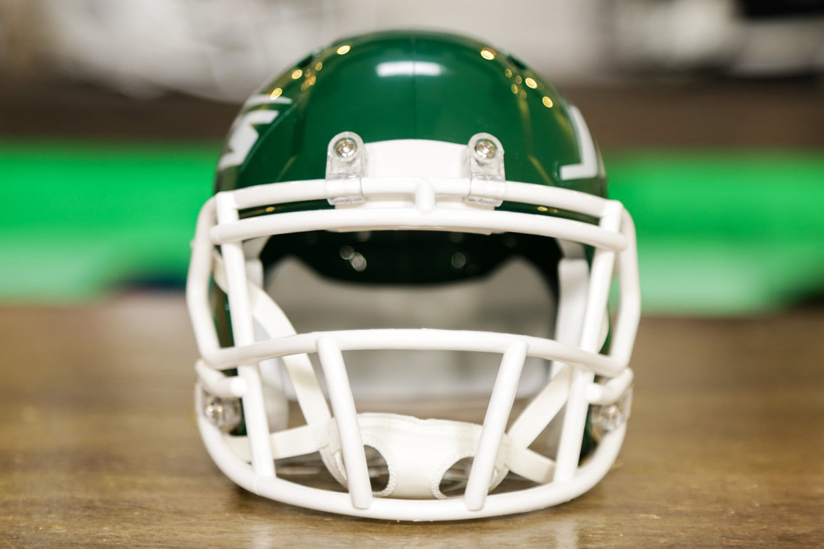 New York Jets Riddell Speed Replica Helmet - 1978-1989 Throwback – Green  Gridiron, Inc.