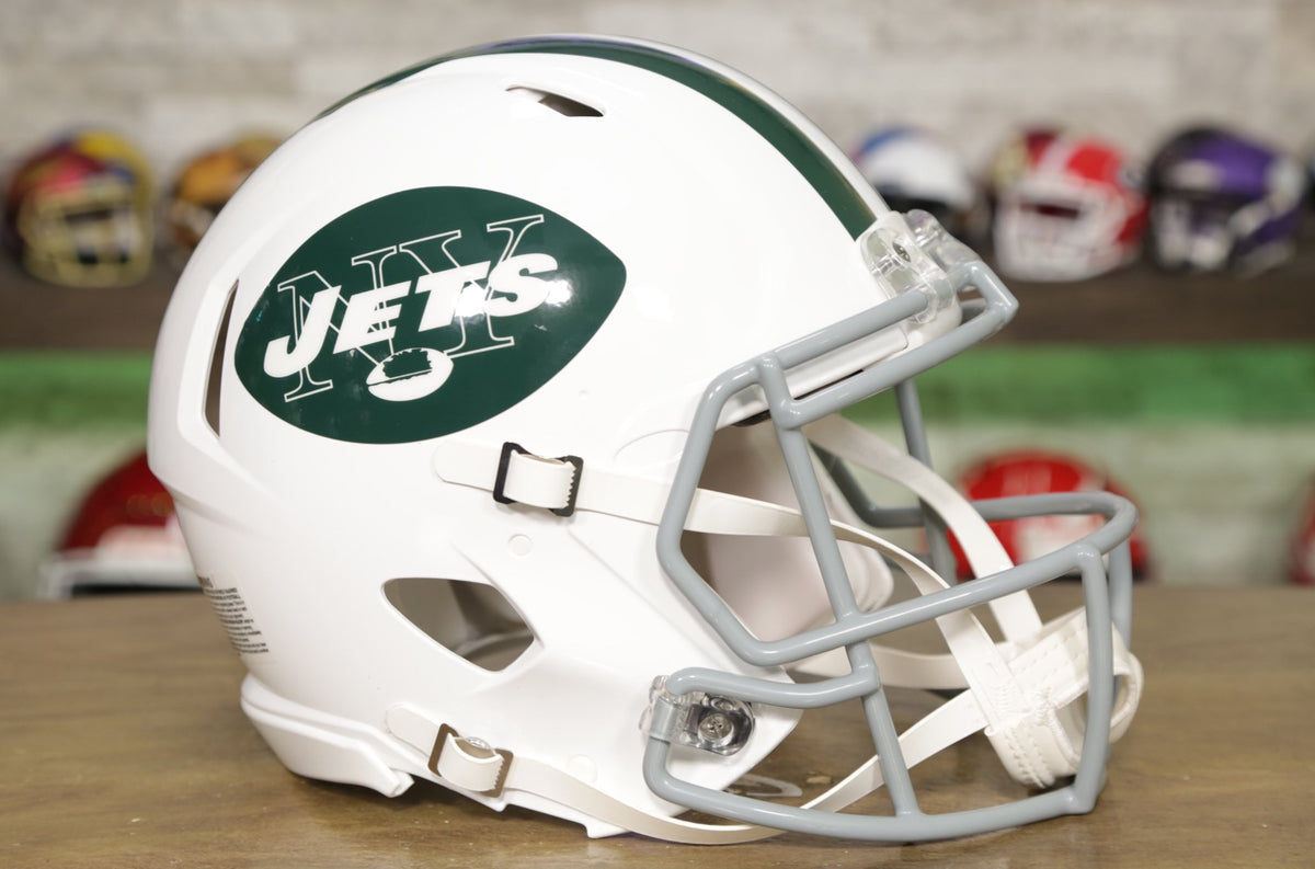 Riddell New York Jets VSR4 65-77 Throw Back Full-Size Authentic Football  Helmet