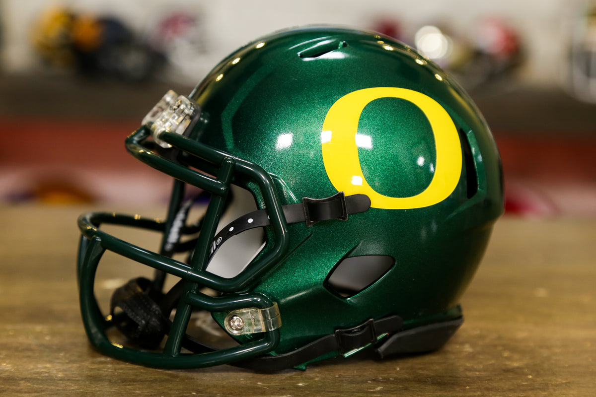 University of Oregon DUCKS VSR4 Mini Helmet NCAA Football Riddell Shell  GREEN