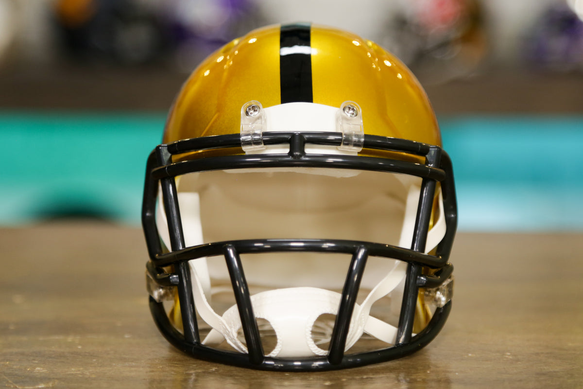 Pittsburgh Steelers Alternate Flash Mini Speed Helmet – Green Bay Stuff