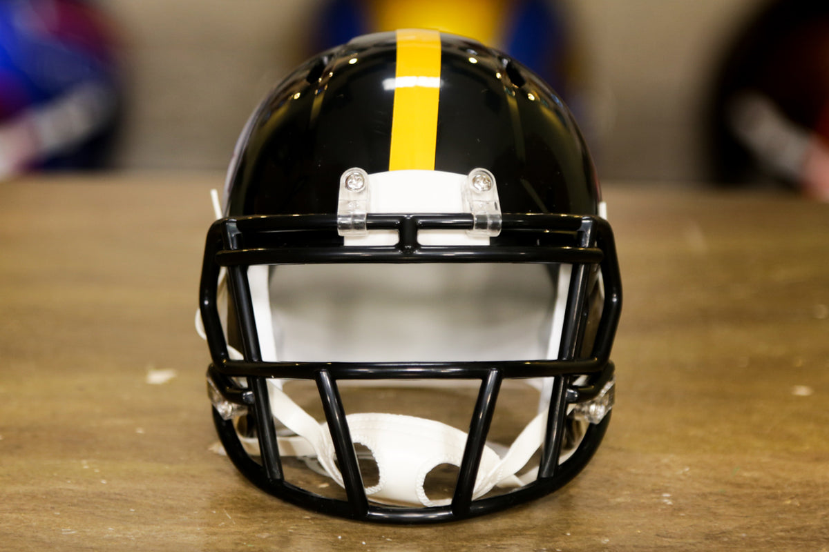 PITTSBURGH STEELERS CONCEPT FOOTBALL MINI SPEED BLACK MATTE HELMET