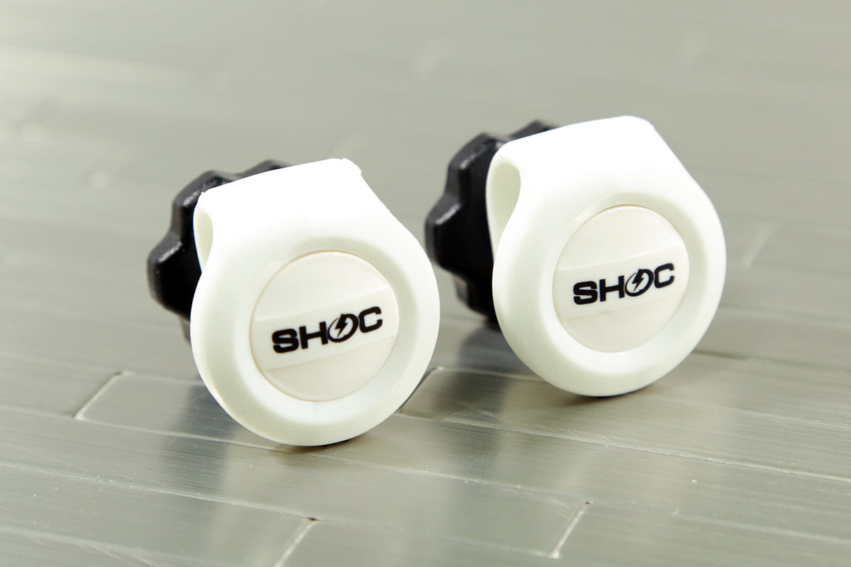 SHOC Viper Visor Clips - White – Green Gridiron, Inc.