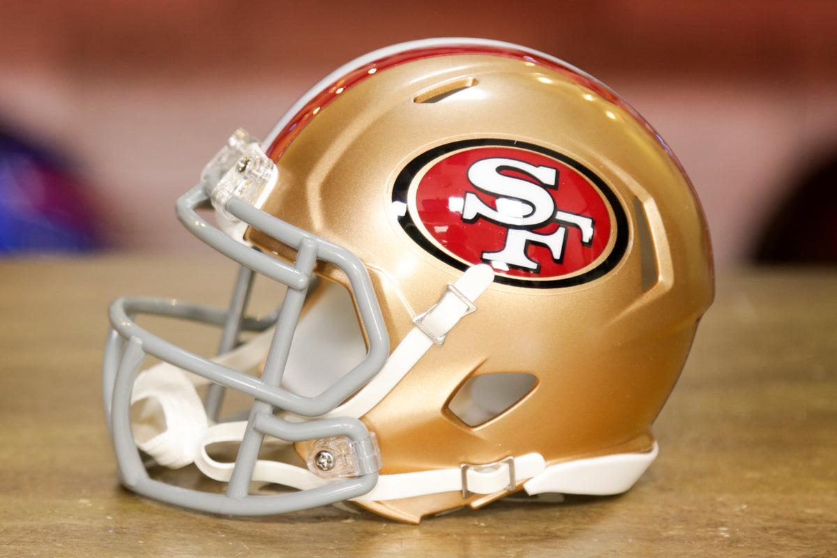 : Riddell NFL San Francisco 49ers Speed Authentic Football  Helmet , Gold , Medium : Sports Related Collectible Mini Helmets : Sports &  Outdoors