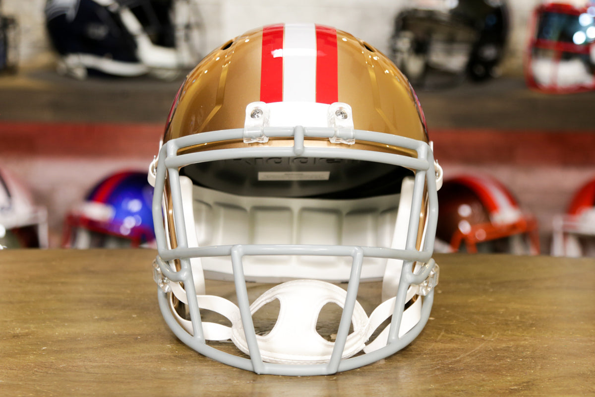 San Francisco 49ers Helmet Throwback 1964-95 Deluxe Replica Full Size by  Riddell