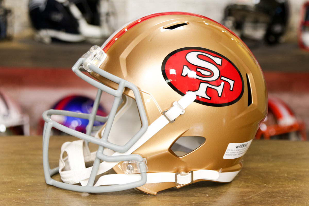 Riddell San Francisco 49ers Speed Authentic 1964-1995 Throwback Football  Helmet