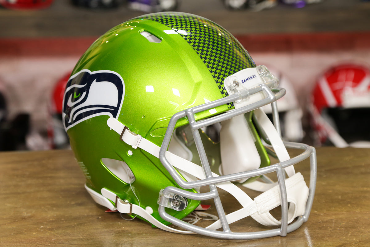 Seattle Seahawks Helmet Riddell Authentic Full Size Speed Style Stripe  Decal - Sports Fan Shop