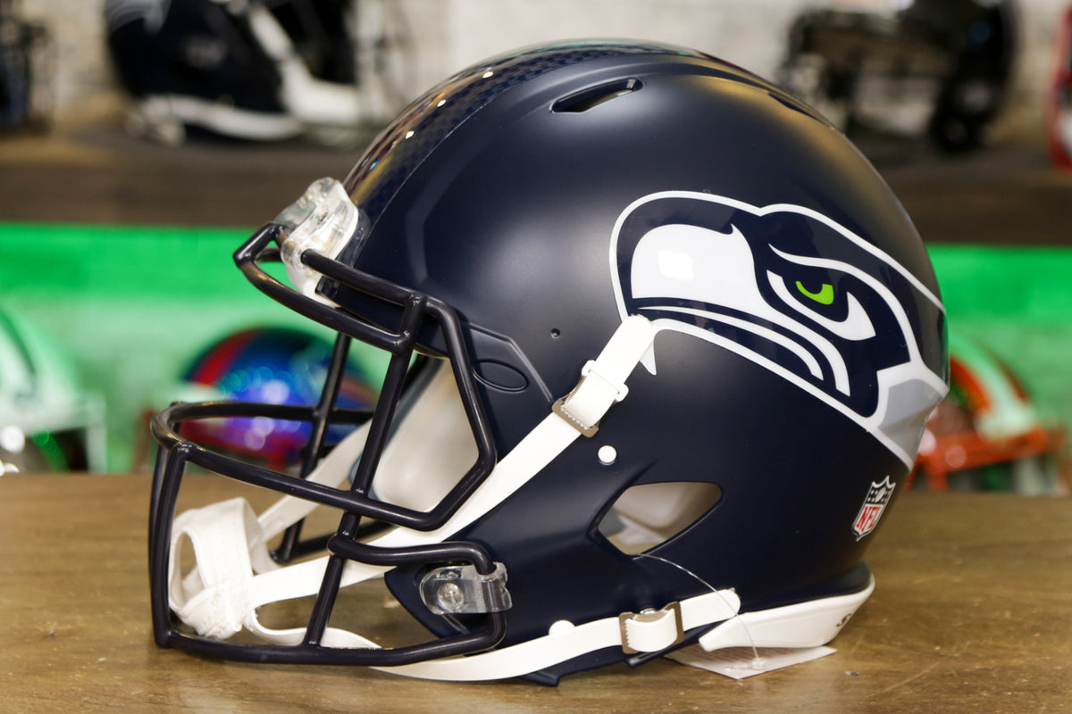 : Riddell Seattle Seahawks Helmet Authentic Full Size Speed  Style Eclipse Alternate : Sports & Outdoors