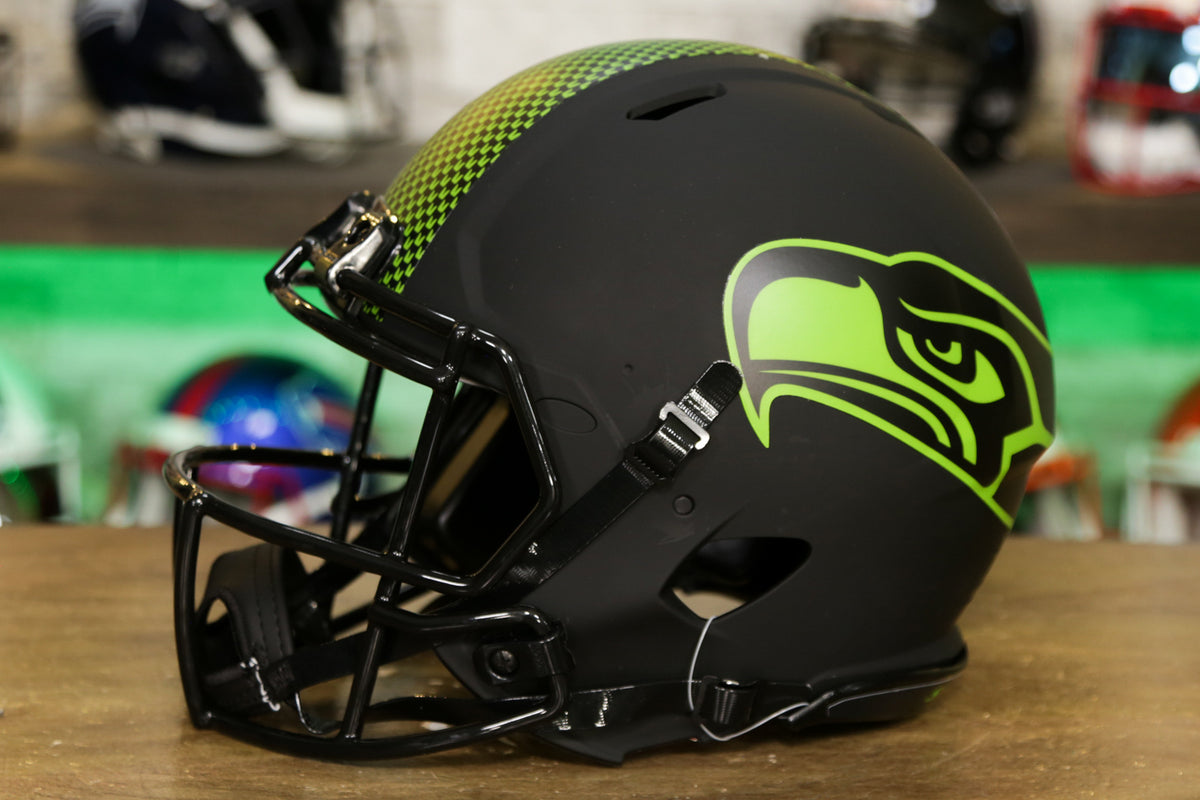 Seattle Seahawks Helmet Riddell Authentic Full Size Speed Style Lunar Eclipse Alternate