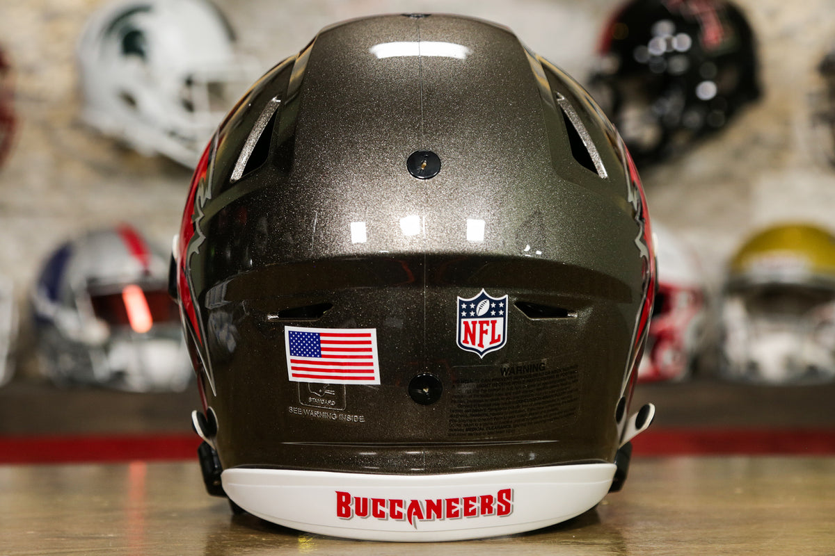 Tampa Bay Buccaneers Helmet Riddell Authentic Full Size SpeedFlex Style  Salute To Service