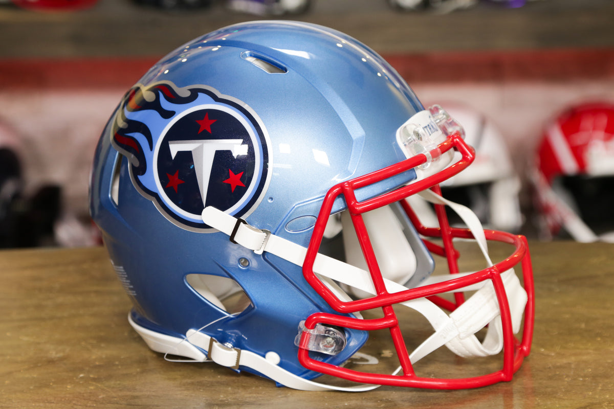 Tennessee Titans Unsigned Riddell Flash Alternate Revolution Speed Authentic Football Helmet