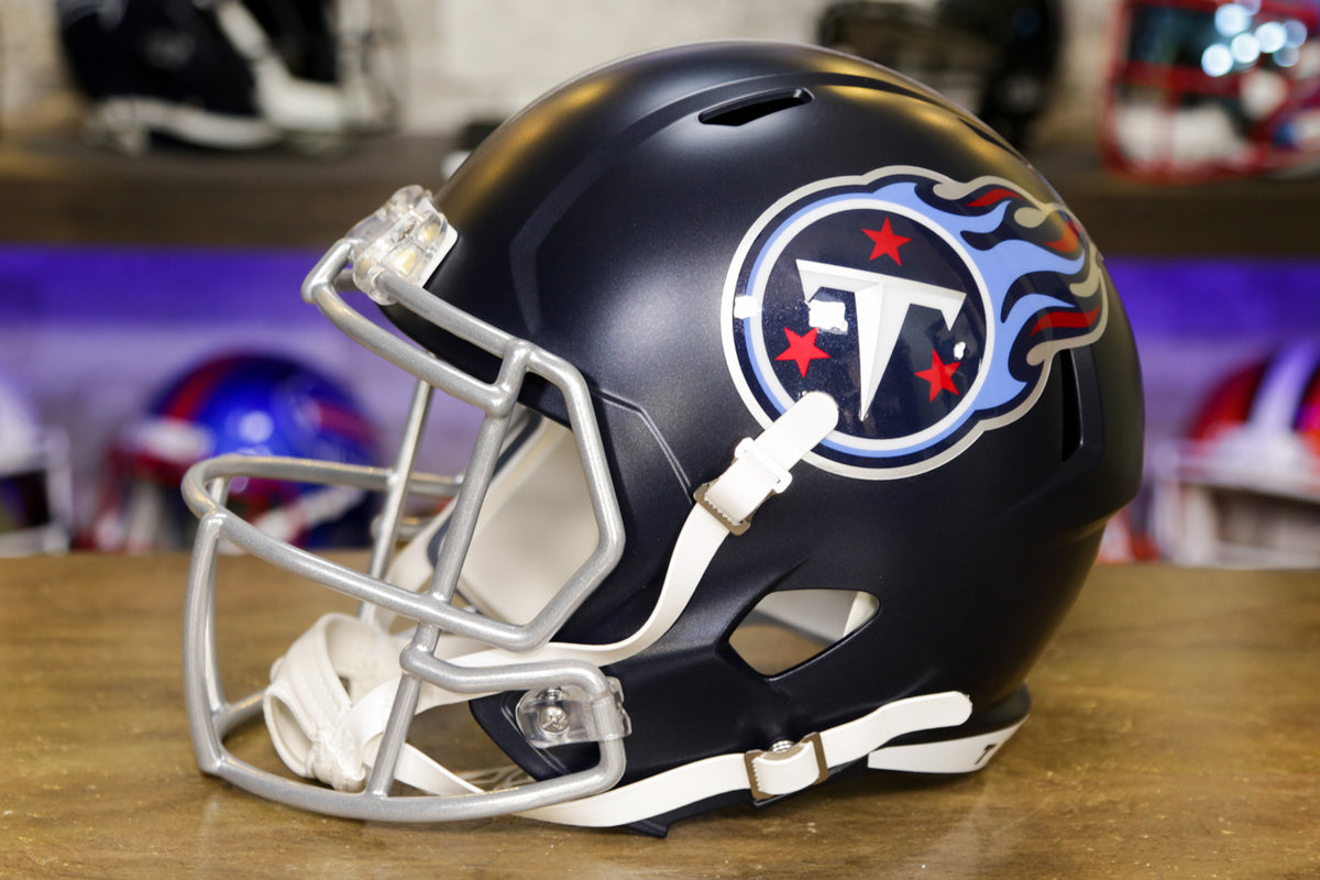 NFL Tennessee Titans Replica Full Size Speed Riddell Helmet, Team Colors,  One Size