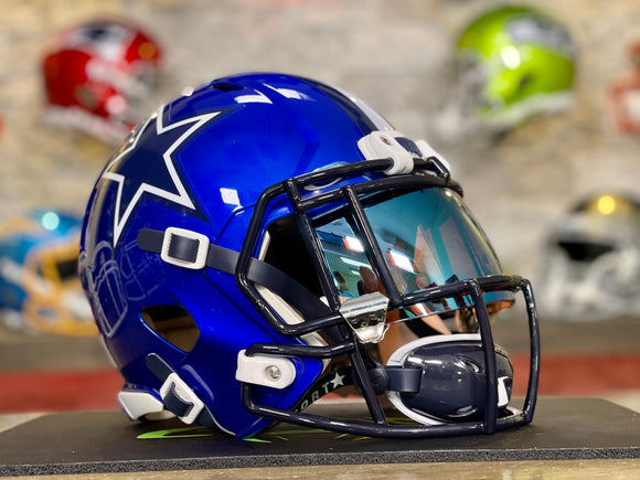 Dallas Cowboys Navy and Blue Flash Helmet Build