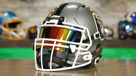 Las Vegas Raiders Rainbow Visor Flash Helmet Build