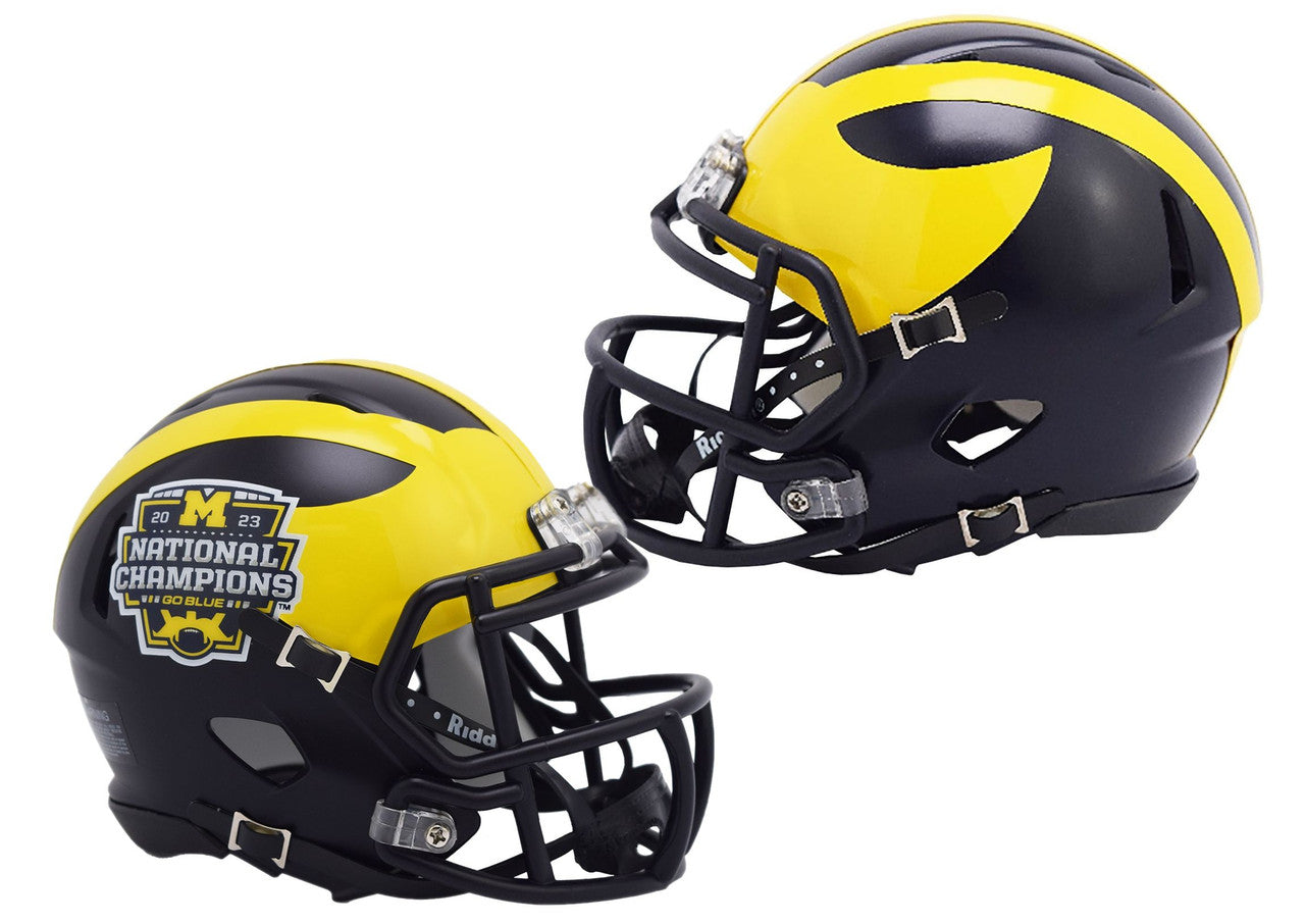 Michigan Wolverines Riddell Replica Helmet - National Champions 2023