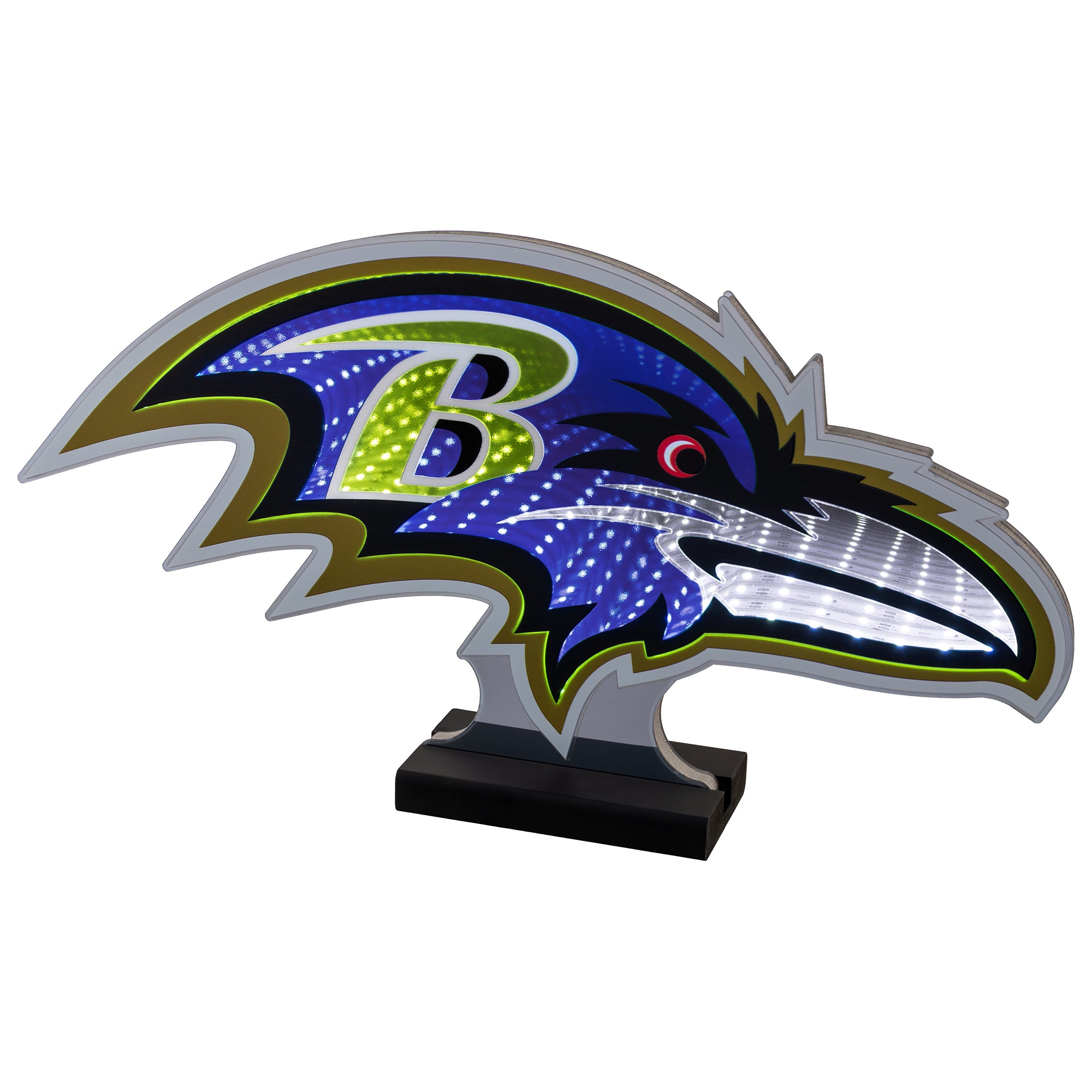 NFL LED Infinity Logo Light - Baltimore Ravens – Green Gridiron, Inc.