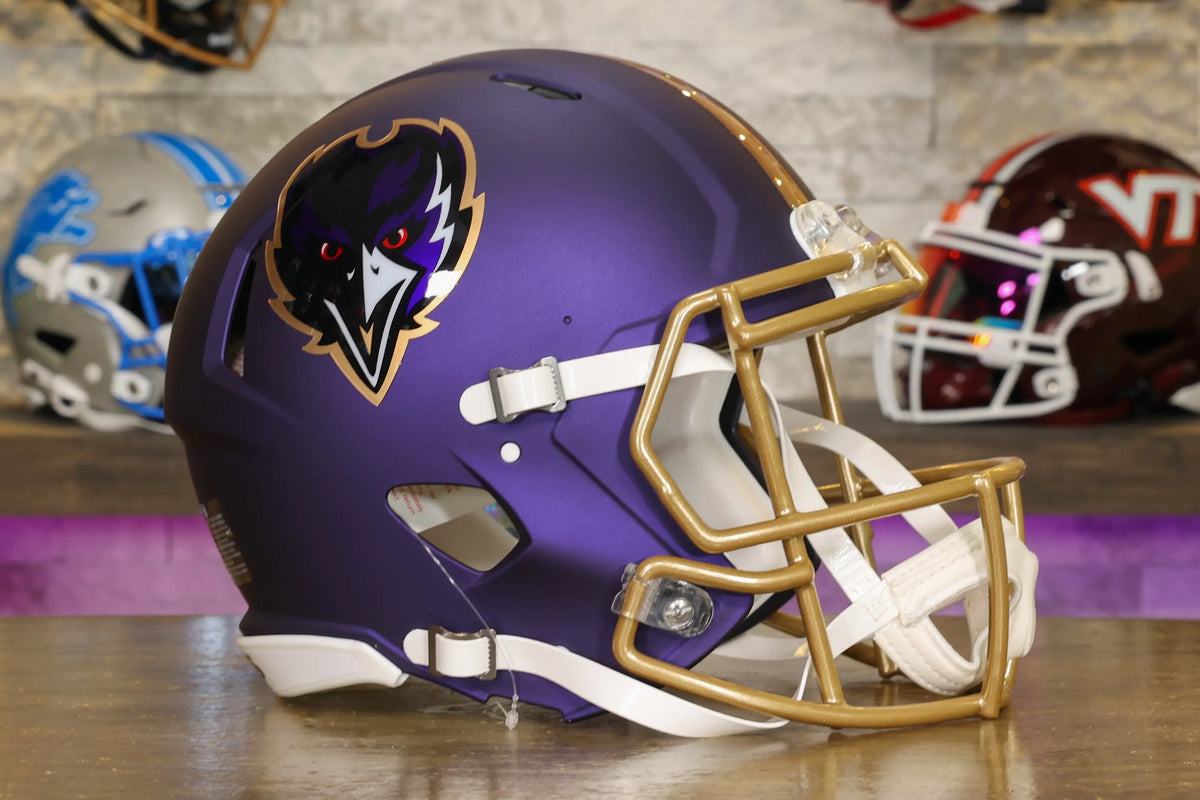 Baltimore Ravens Riddell Speed Authentic Helmet - Alternate – Green ...