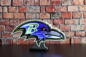 NFL LED Infinity Logo Light - Baltimore Ravens