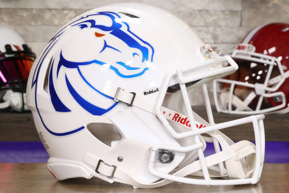 Boise State Broncos Riddell Speed Authentic Helmet - White Alternate