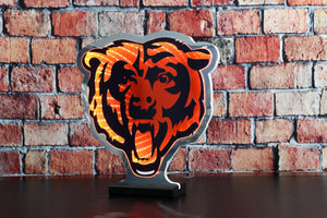 NFL LED Infinity Logo Light - Chicago Bears