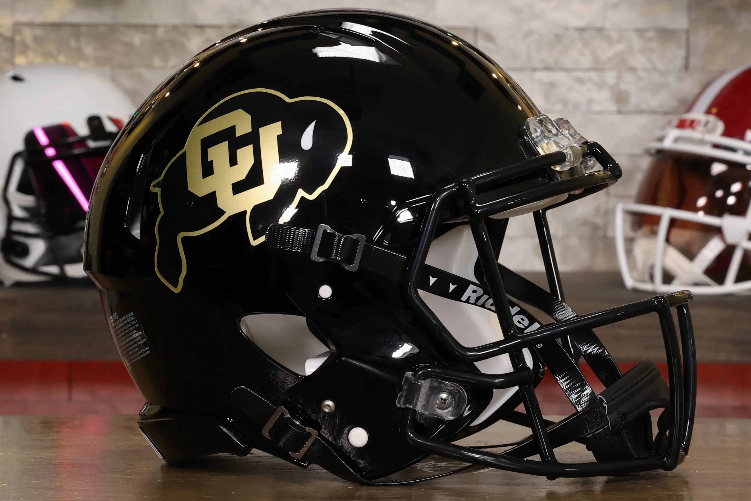 Colorado Buffaloes Riddell Speed Authentic Helmet - Black