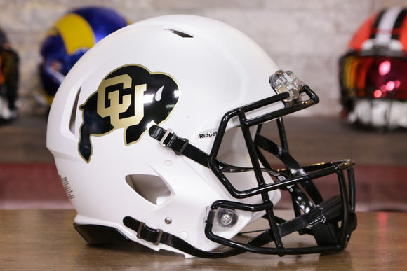 Colorado Buffaloes Riddell Speed Authentic Helmet - Matte White