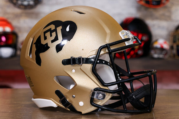 Colorado Buffaloes Riddell Speed Authentic Helmet - Satin Gold