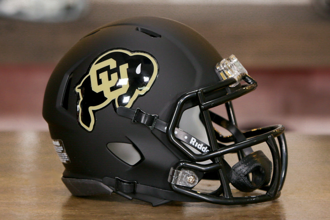 Colorado Buffaloes Riddell Speed Mini Helmet - Matte Black