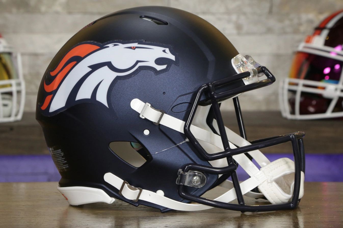 Casco Auténtico Riddell Speed ​​de los Denver Broncos