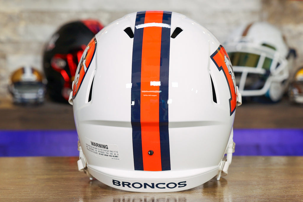 Denver Broncos AMP Alternate Revolution Speed Mini Football Helmet –  GameRoomPlaza