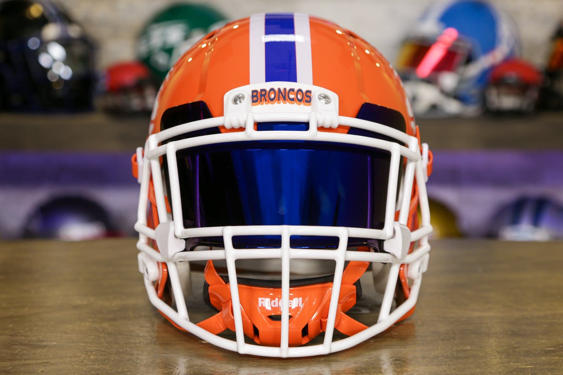 Denver Broncos Riddell Throwback Speed Replica Helmet – Latitude Sports  Marketing