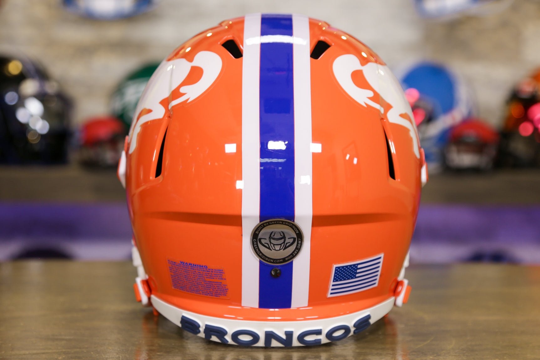 Denver Broncos Riddell Speed Authentic Helmet - Color Rush – Green  Gridiron, Inc.