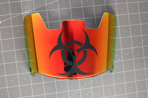 Designer Etched Visor - Biohazard