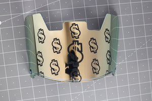 Designer Etched Visor - Cash Money